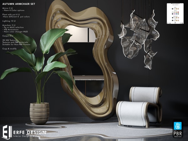 Autumn Armchair Set ADULT  PBR [Erfe Design] *