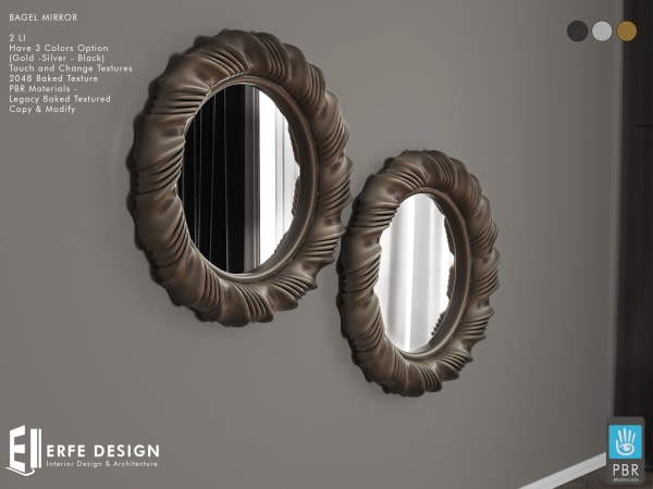 Bagel Mirror 2 LI (3 Colors) [Erfe Design]*