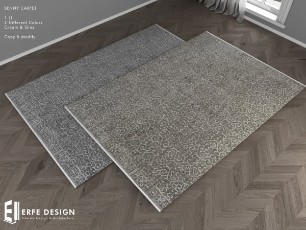 Benny Carpet set 2Pieces 1I [Erfe Design] *
