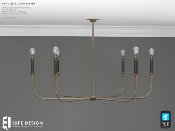 Candles Modern Luster 9 LI on/off [Erfe Design]*