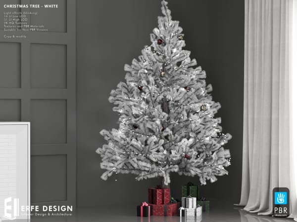 Christmas tree White 16 LI PBR [Erfe Design] *