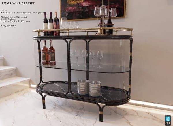 Emma Wine Cabinet 14 LI