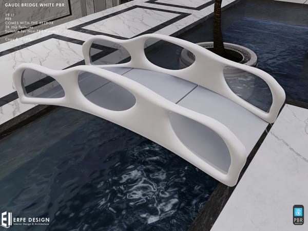 Gaudi Bridge PBR White  Smooth 19 LI [Erfe Design] *
