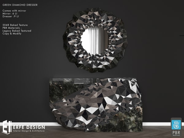 Green Diamond Dresser Set 15 LI [Erfe Design] *
