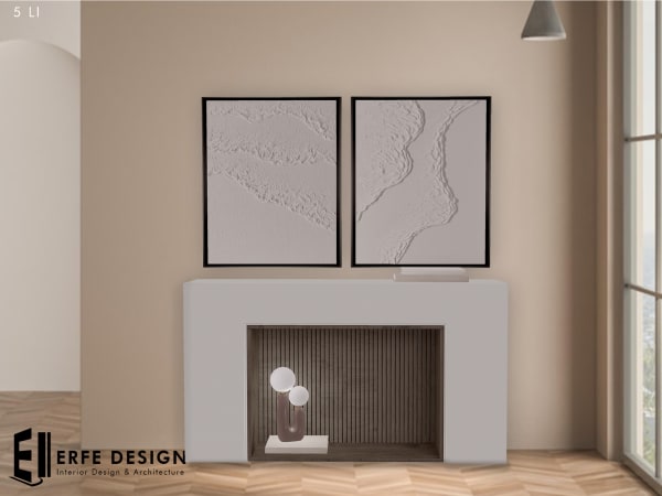 Korea Fireplace Dark Wood 5 LI [Erfe Design] PACK