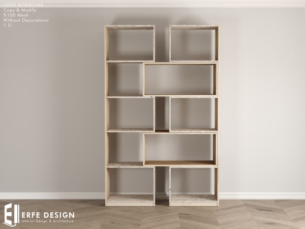 Lego Bookcase ( Without decors ) 1 LI [Erfe Design] *