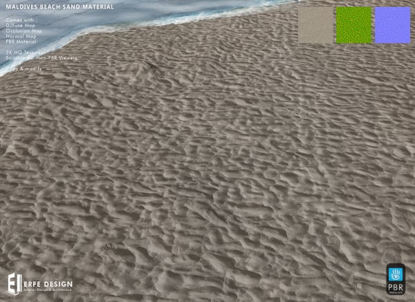 Maldives Beach Sand Material PBR [Erfe Design]*