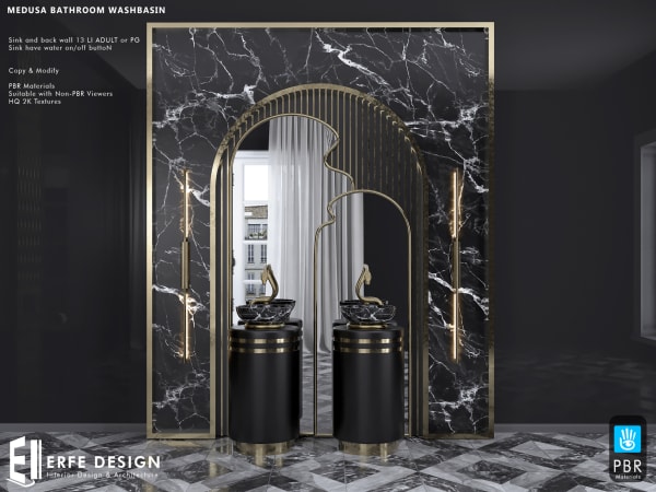 Medusa Washbasin  PG [Erfe Design] *