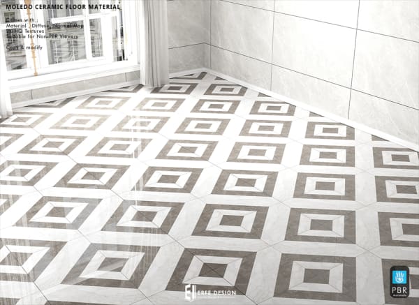 Moledo Ceramic Floor Material PBR [Erfe Design]*