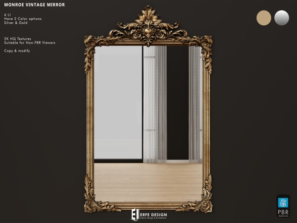 Monroe Vintage Mirror 6 LI [Erfe Design]*