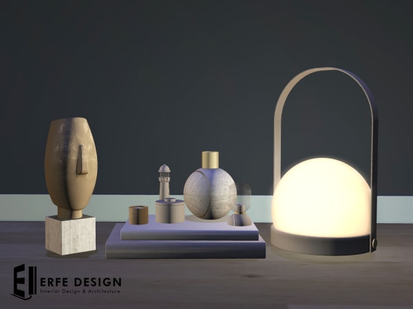 Moonlight Decorative Set 6 LI  [Erfe Design] *
