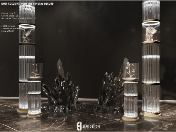 Noir Decorative Columns PBR [Erfe Design]