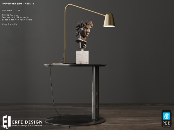 November Side table 1- 2 LI [Erfe Design] *