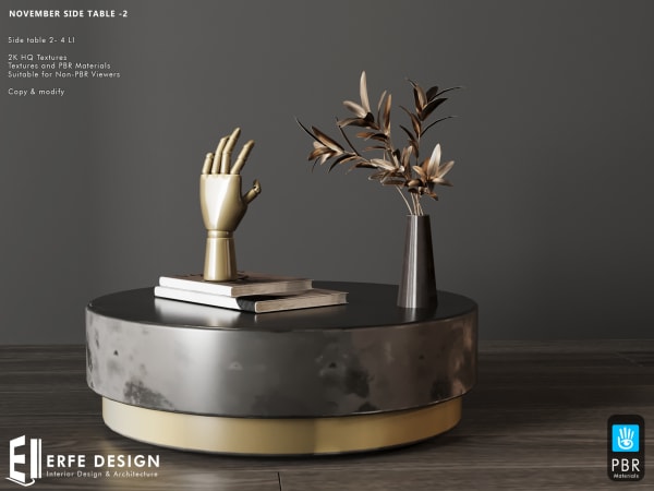 November Side table 2 - 4 LI [Erfe Design] *