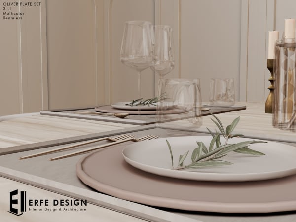 Oliver Decorative Plate set 3 LI [Erfe Design] PACK