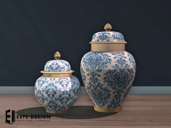 -Otto Vase Set (both) 2 LI [Erfe Design] *