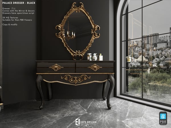 Palace Dresser BLACK [Erfe Design]*