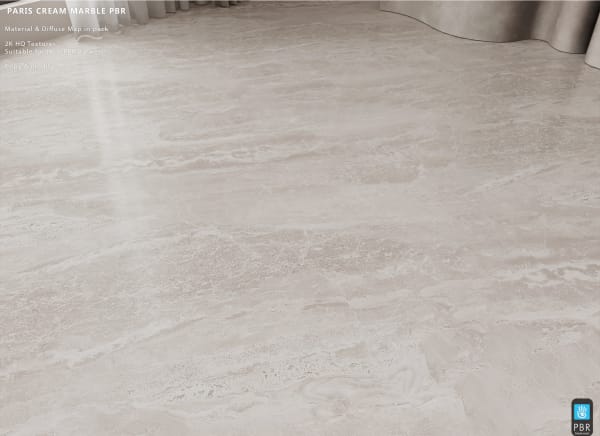 Cream Paris Marble Material [Erfe Design] *