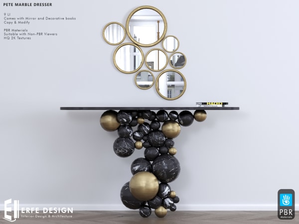Pete Marble Dresser PBR 9 LI [Erfe Design] *