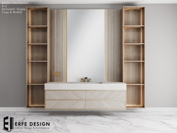 Raven Bath Washbasin 8 LI [Erfe Design] *