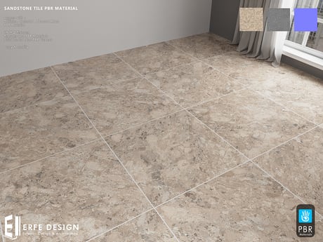 SandStone PBR Floor Tile Material [Erfe Design] *