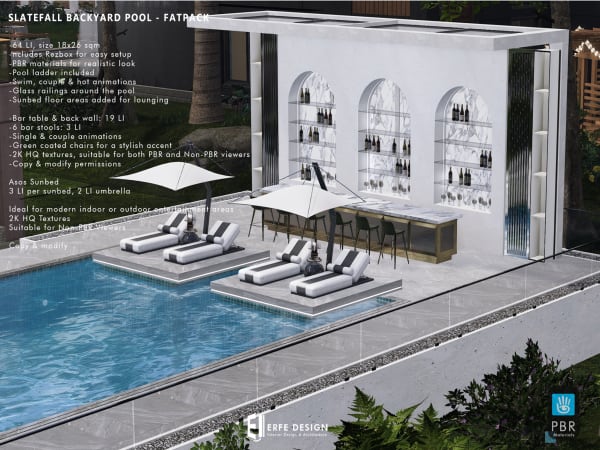 Slatefall Backyard POOL 130 LI Fatpack [Erfe Design]*