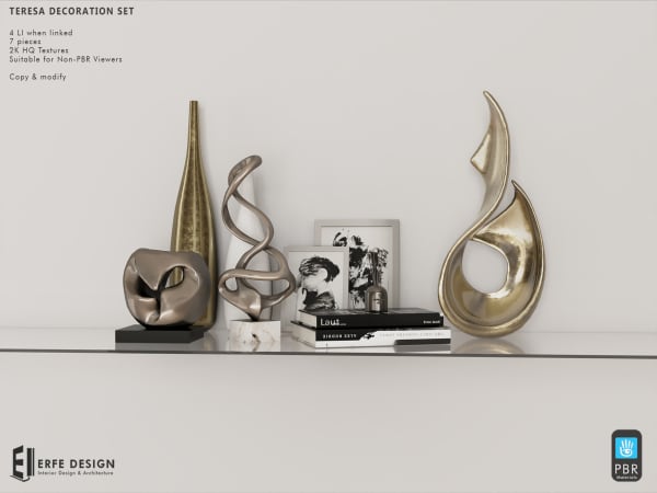 Teresa Decoration set 4 LI Linked PBR [Erfe Design]*