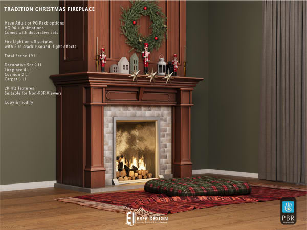 Tradition Christmas Fireplace PG  v [Erfe Design]