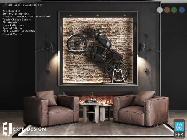 Unique Motor Armchair Set PG PBR [Erfe Design]*
