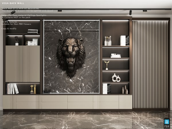 Vega Decorative back wall 27LI [Erfe Design]*