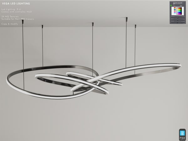 Vega Ceiling Light with controller HUD [Erfe Design]*