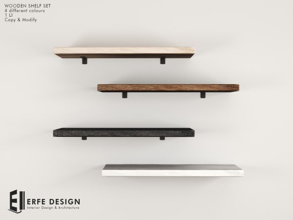 Wooden Shelf 4colors [Erfe Design] *