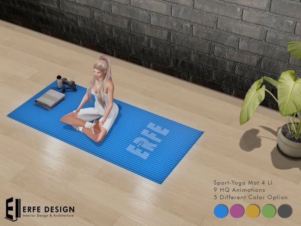 Yoga Sport Mat 4 LI 5-COLORED Fatpack [Erfe Design]*