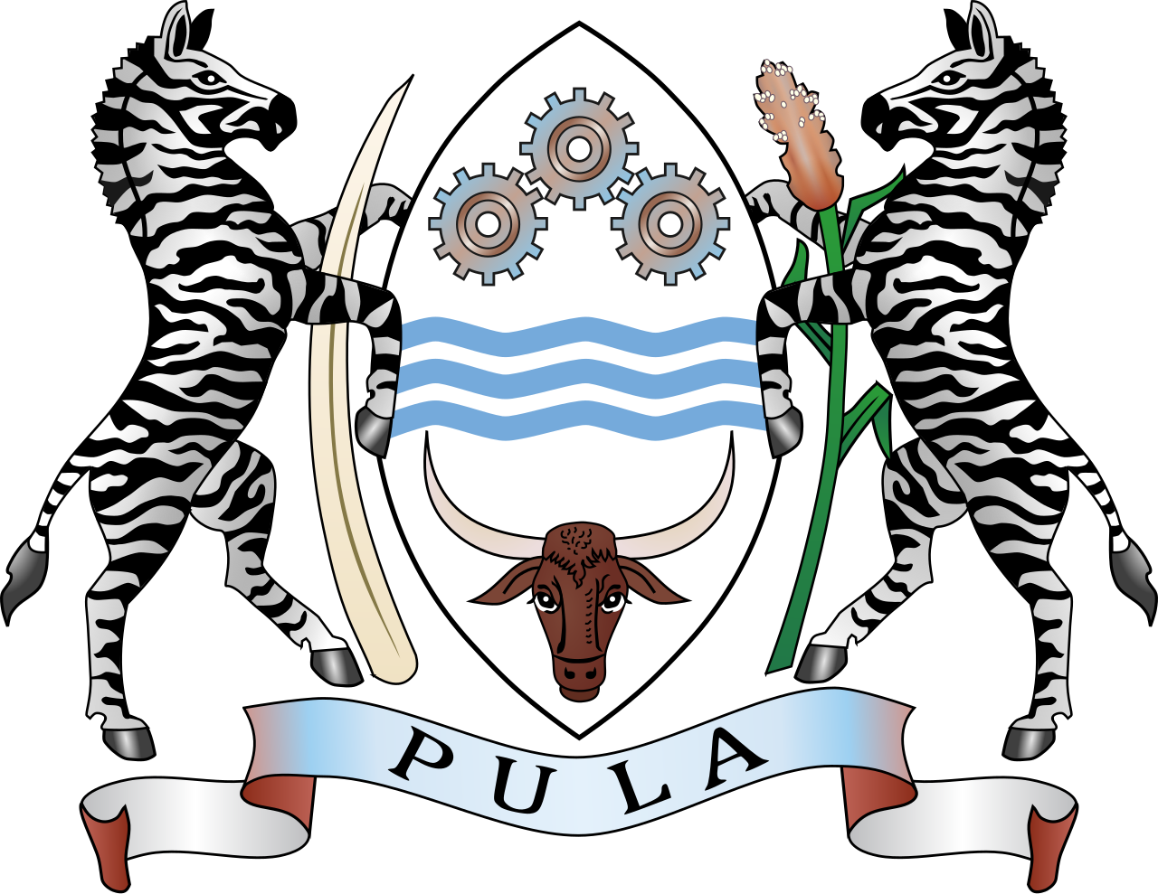 Botswanan coat of arms