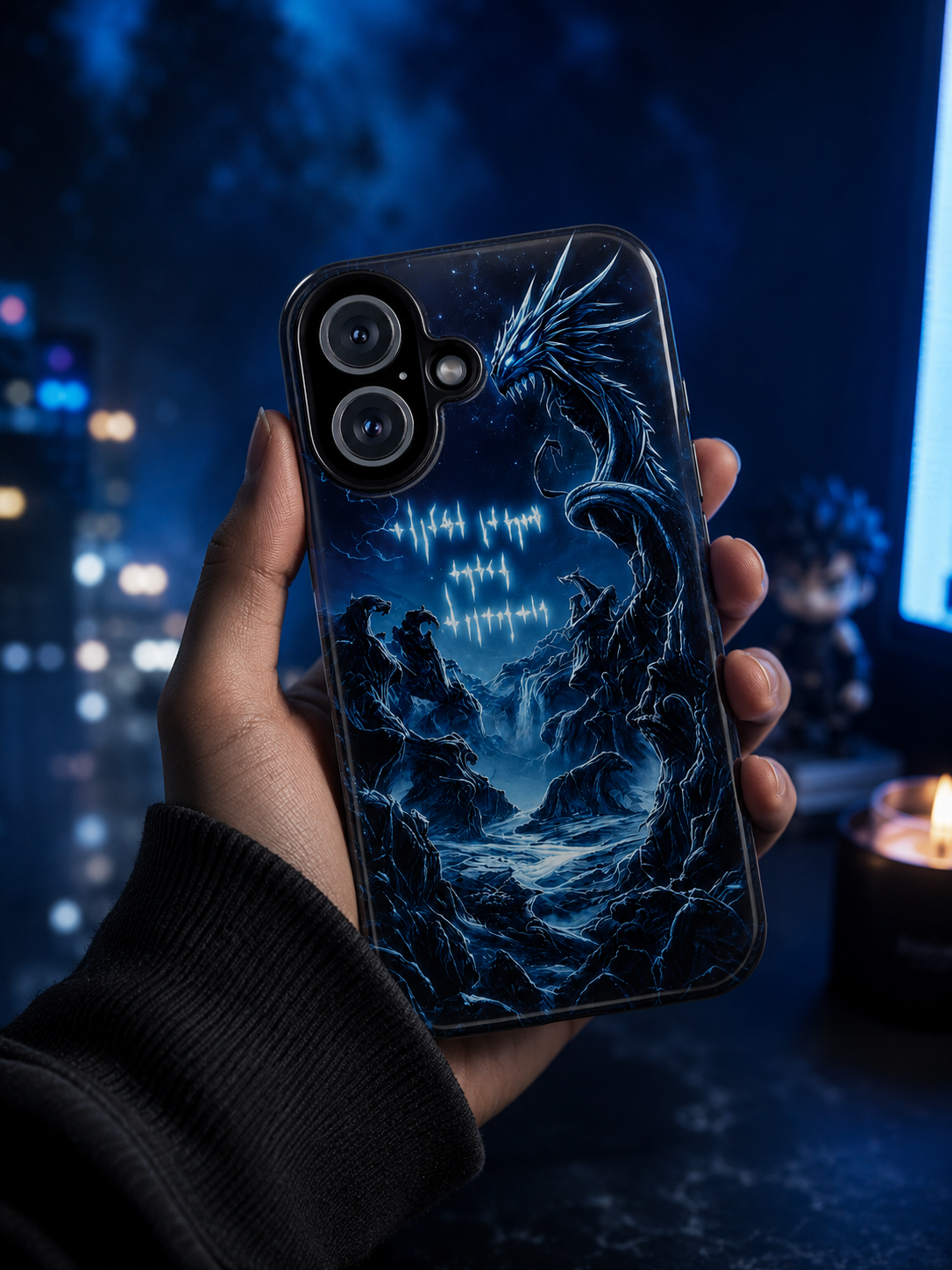 Blue Dragon Fantasy iPhone Case | کاور اژدهای آبی — برای کسی که متفاوت است – 1