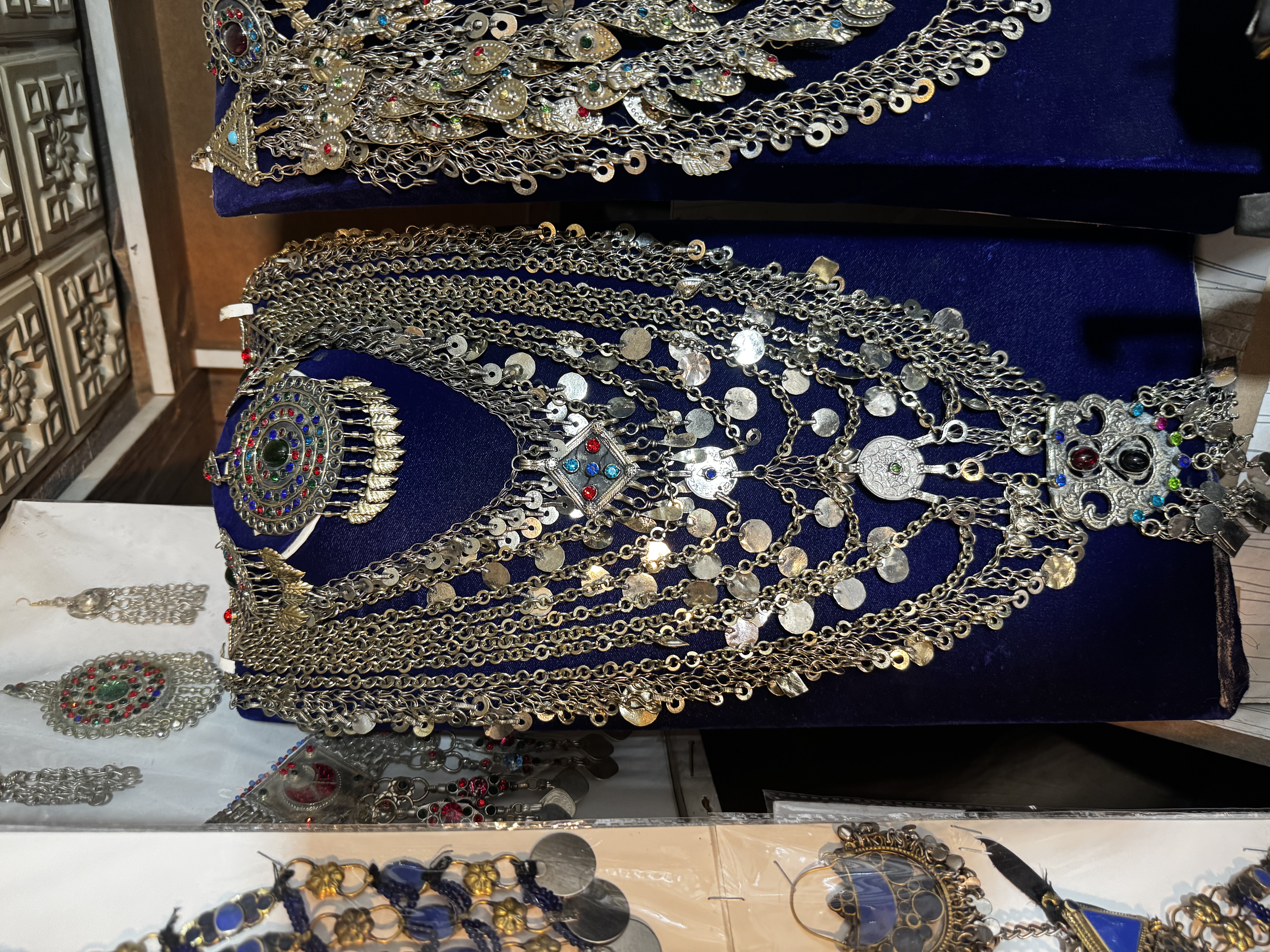 سرویس جواهرات سنتی کوچی نقره ای