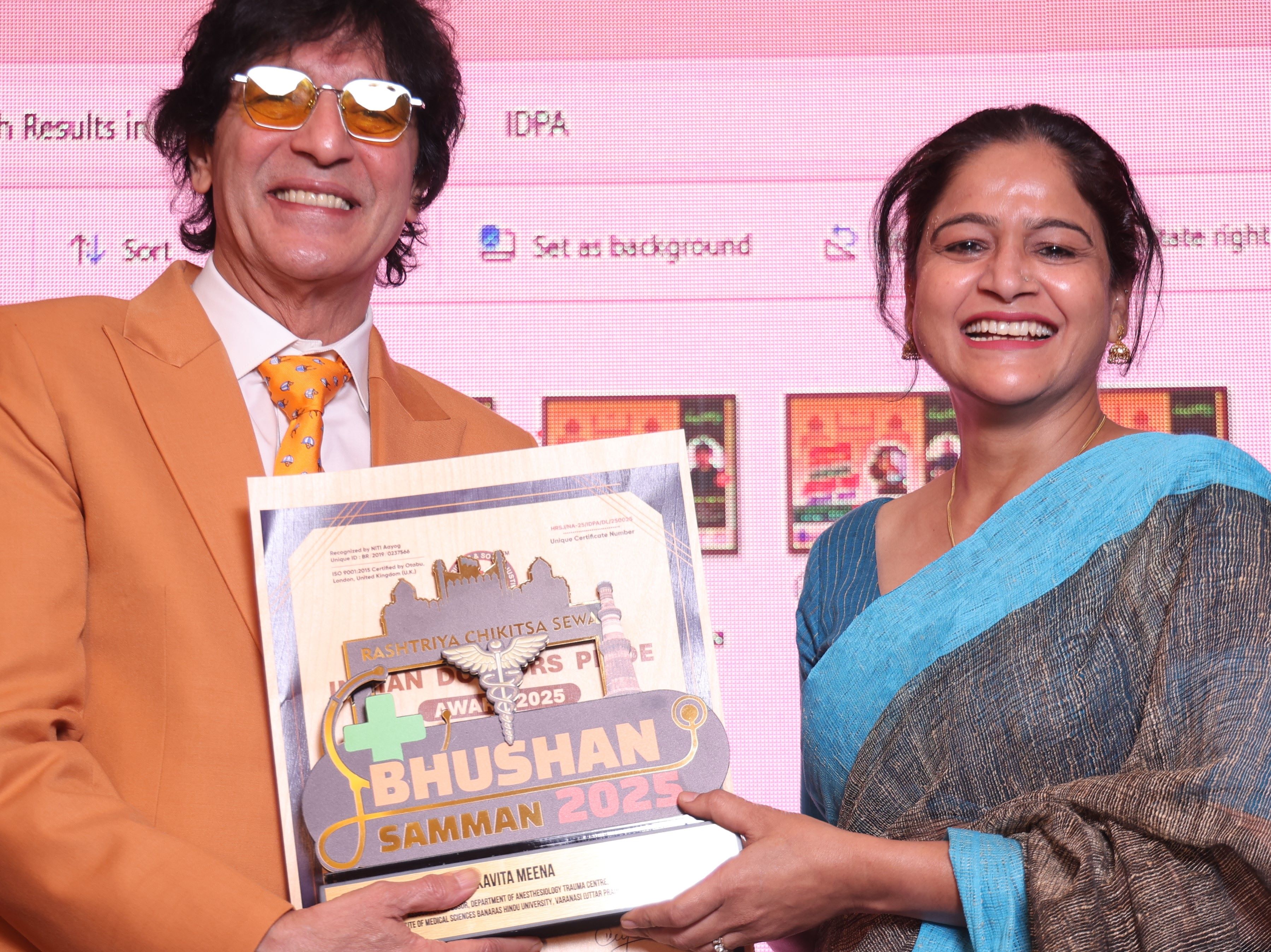 Dr. Kavita Meena Honored with National Medical Service Distinguished Award