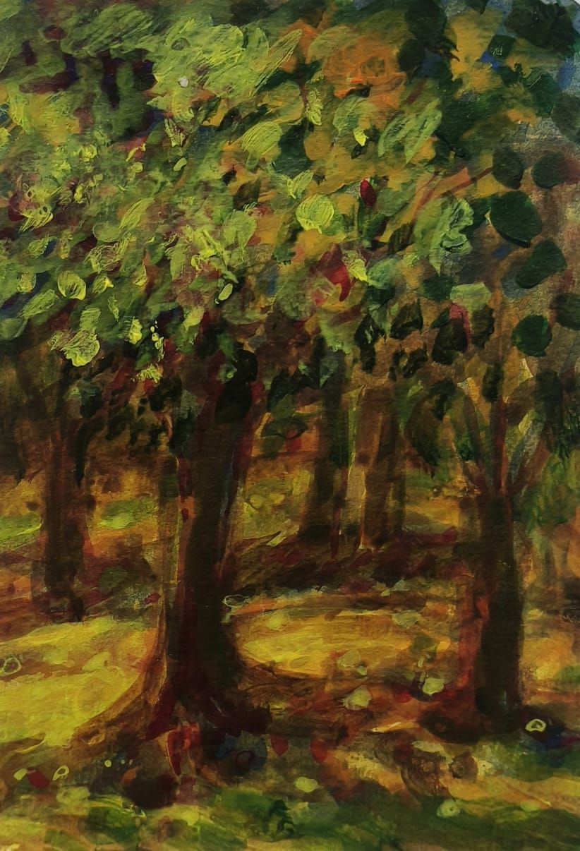 पेड़ की कविता-कहानी और चित्र --- अरावली