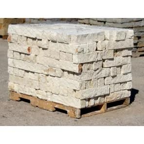 Austin White sawn chopped stone
