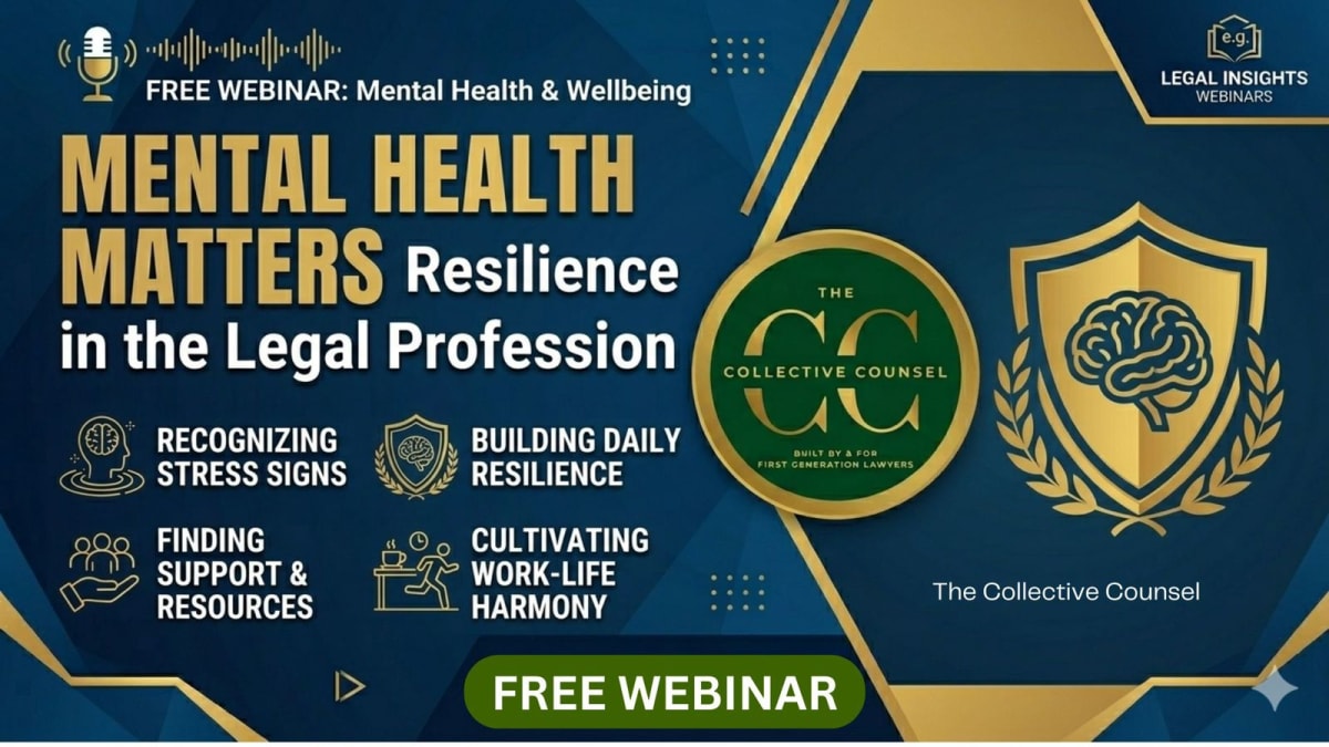 Mental Health Matters: Building Resilience in the Legal Profession