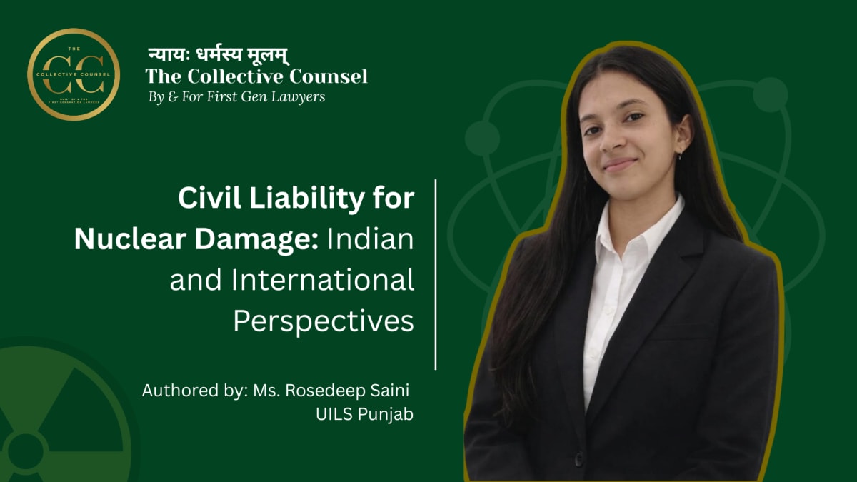 Civil Liability for Nuclear Damage: Indian and International Perspectives