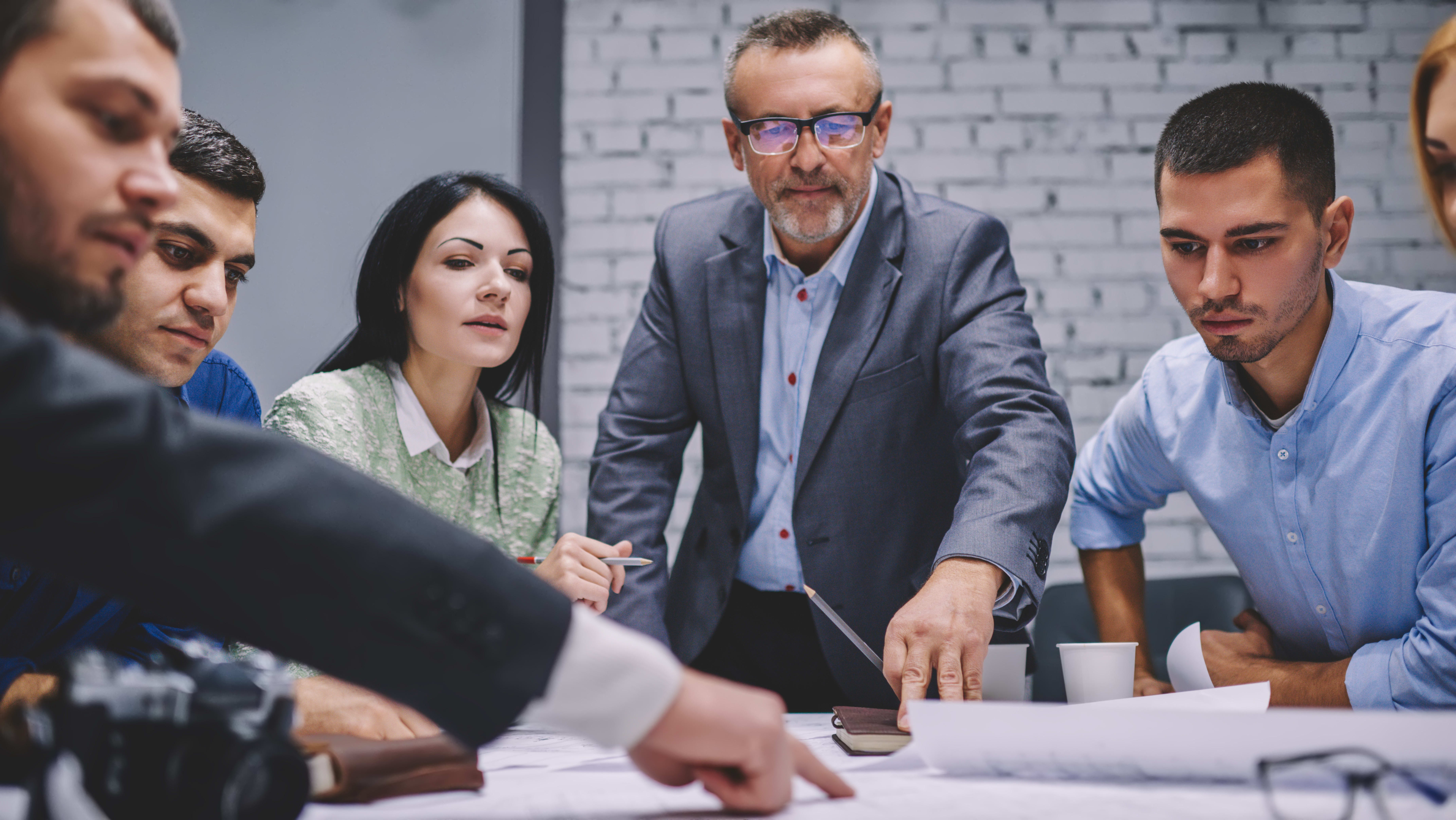 A small team in a small business building ways of working