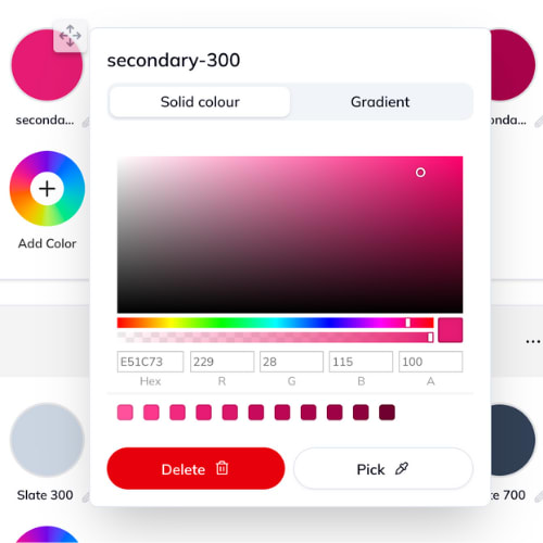 Use advanced color controls