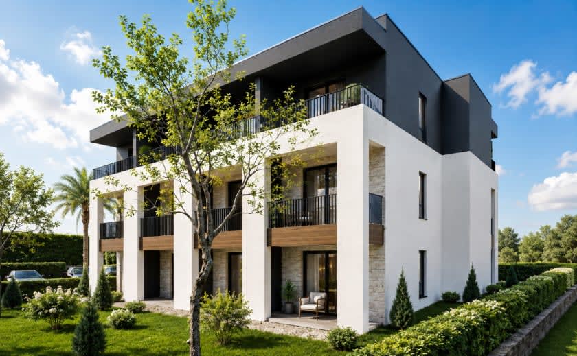 Kotor'da Yeni 1+1 Daire, 105k EUR