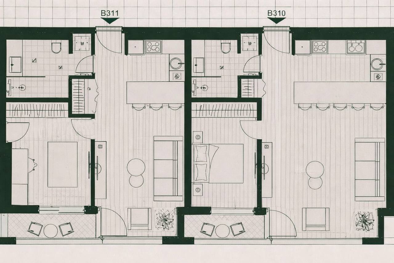 Mrčevac Tivat Stüdyo 27m² | Porto Montenegro Yanı 5
