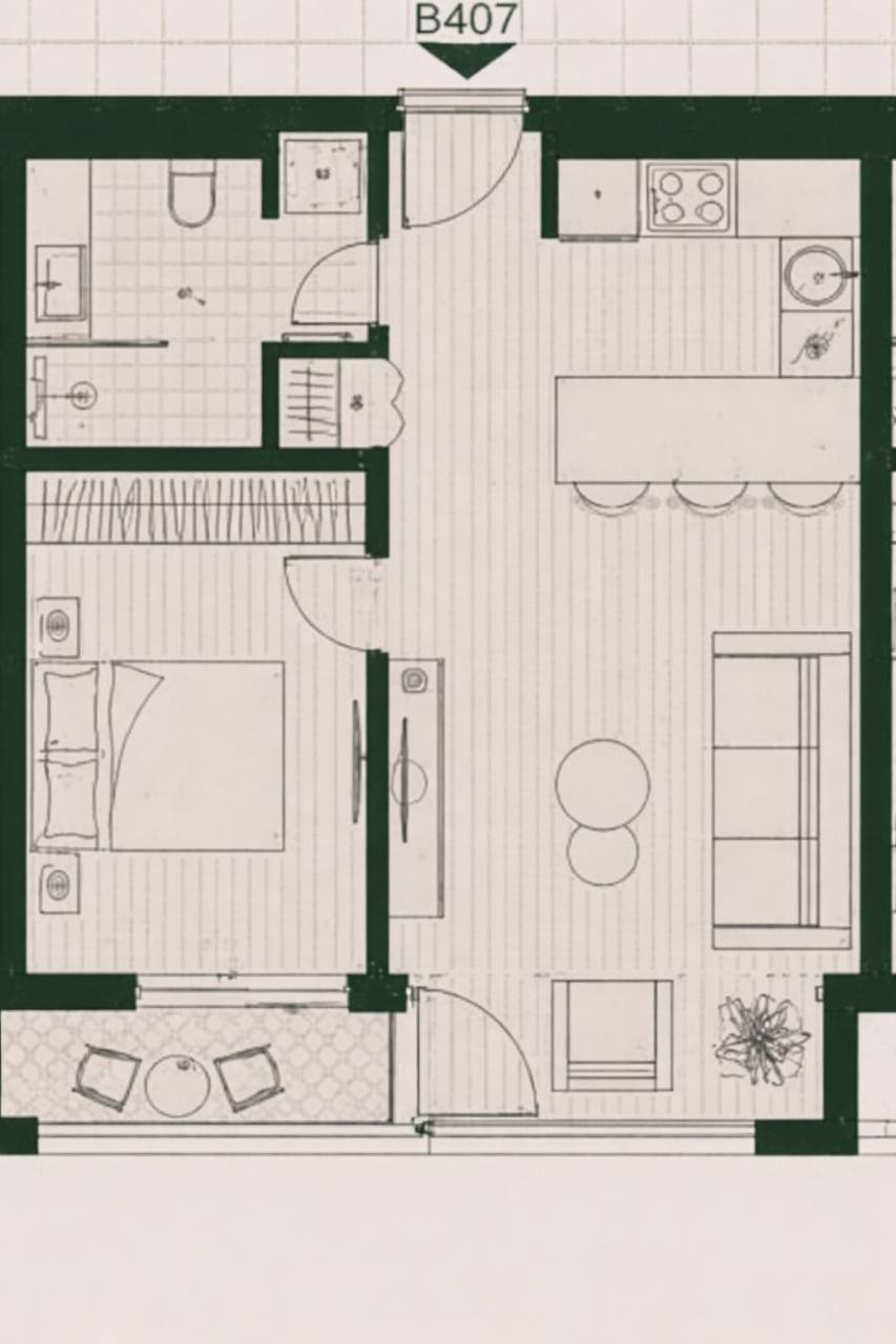 Mrčevac Tivat Stüdyo Daire 27m² - 128K EUR 5