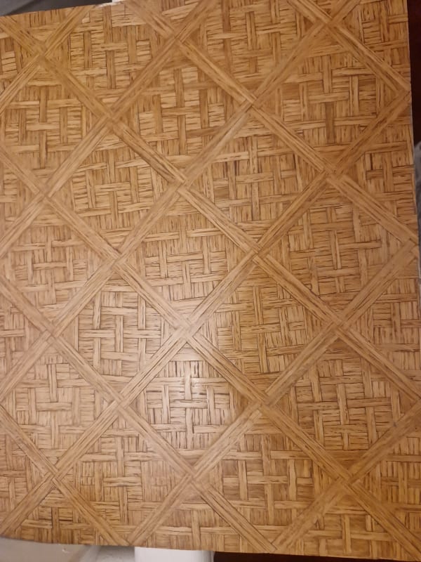 Handmade miniature parquet floor