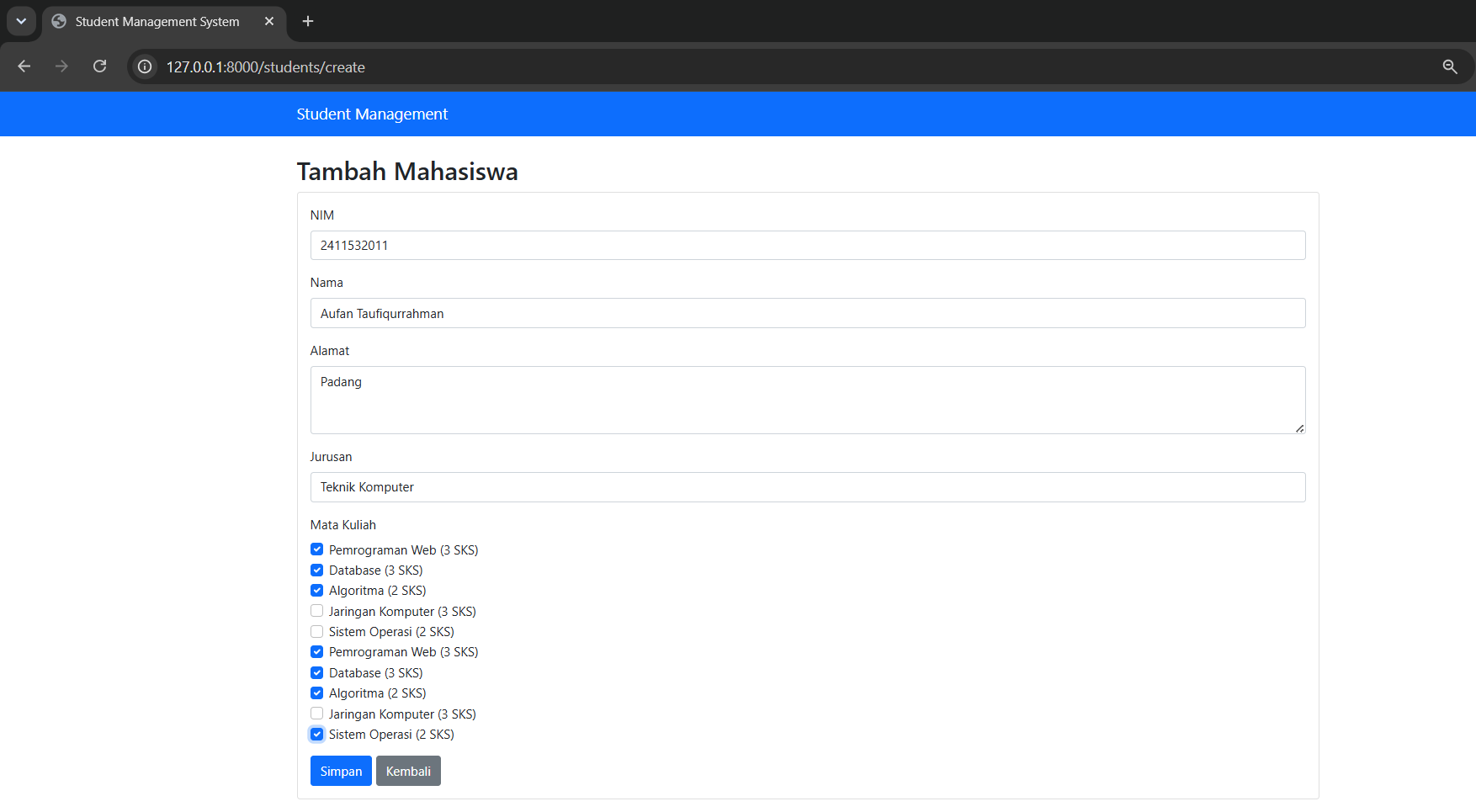 Screenshot Output visual reference 2
