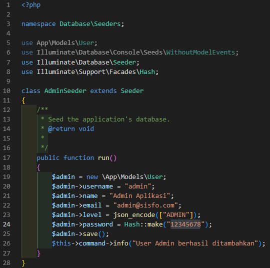 Seeding User Admin visual reference 4