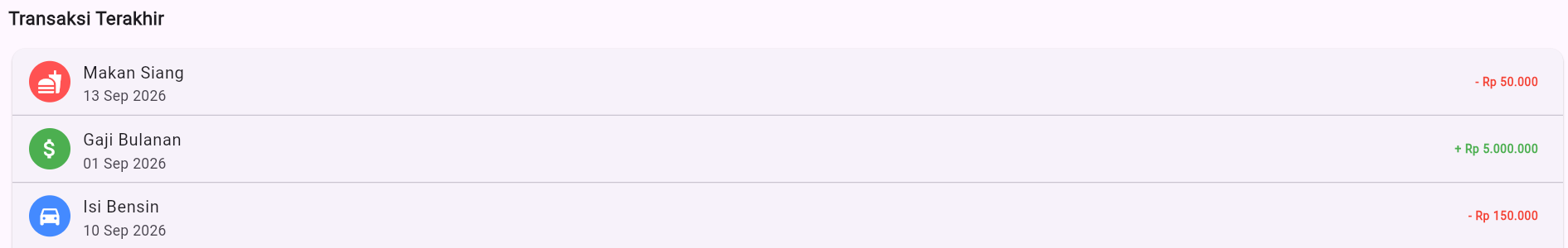 Tugas 1: Styling - Warna Trailing Text Transaksi view 3